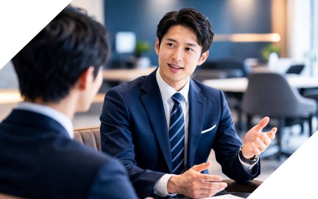 M&Aアドバイザーの男性